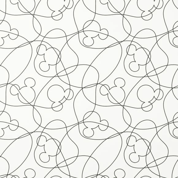 Disney Mickey Mouse Linear Mono Wallpaper 4 Disney Mickey Mouse Linear Mono Wallpaper - Image 2