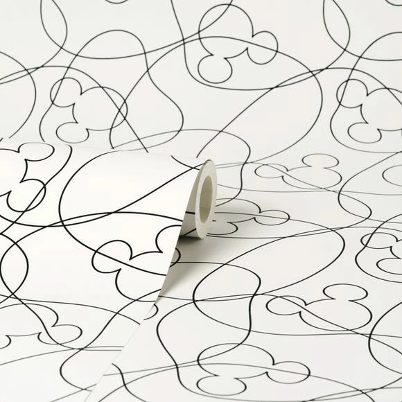 Disney Mickey Mouse Linear Mono Wallpaper 5 Disney Mickey Mouse Linear Mono Wallpaper - Image 3