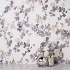 Dunelm Honesty Mauve Floral Wallpaper 9 Dunelm Honesty Mauve Floral Wallpaper -Modern Rugs Home 30783108 alt03