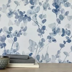Dunelm Honesty Blue Wallpaper 7 Dunelm Honesty Blue Wallpaper -Modern Rugs Home 30783146 alt02