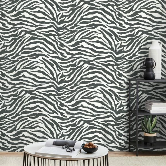 Dunelm Zebra Monochrome Wallpaper 3 Dunelm Zebra Monochrome Wallpaper