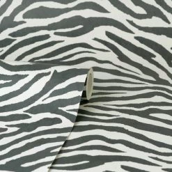 Dunelm Zebra Monochrome Wallpaper 8 Dunelm Zebra Monochrome Wallpaper -Modern Rugs Home 30783357 alt02