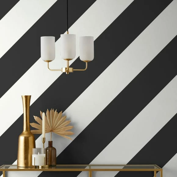 Dunelm Diagonal Stripe Monochrome Wallpaper 3 Dunelm Diagonal Stripe Monochrome Wallpaper