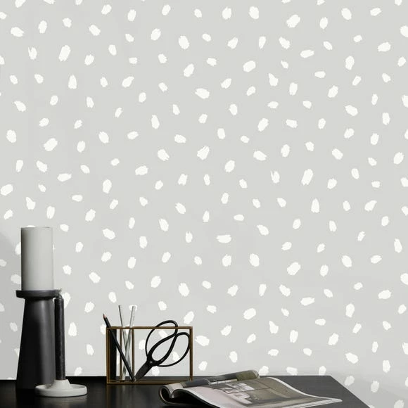 Dunelm Spot Grey Wallpaper 5 Dunelm Spot Grey Wallpaper - Image 3