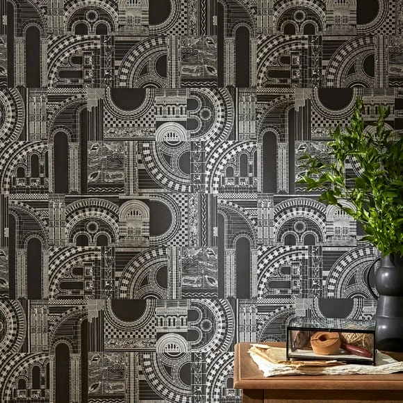 Natural History Museum Waterhouse Graphite Wallpaper 4 Natural History Museum Waterhouse Graphite Wallpaper - Image 2