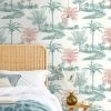 Dunelm Vintage Palm Wallpaper -Modern Rugs Home 30789465
