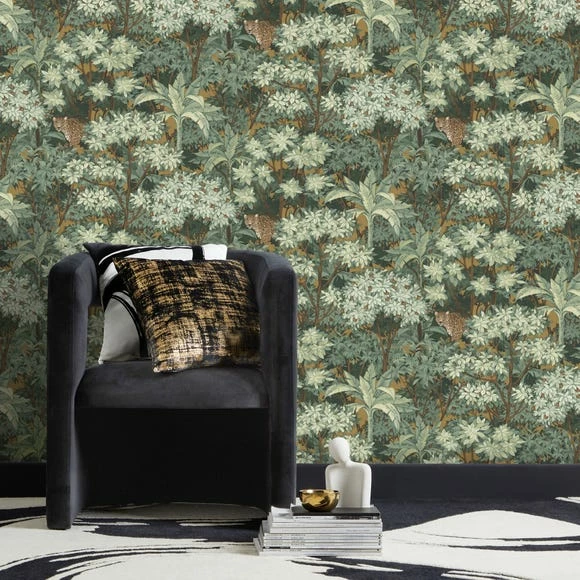 Dunelm Leopard Trees Wallpaper 4 Dunelm Leopard Trees Wallpaper - Image 2