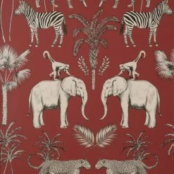 Dunelm Safari Walk Russet Wallpaper -Modern Rugs Home 30789468 alt03