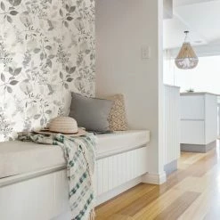 NuWallpaper NU Wall Breezy Grey Self Adhesive Wallpaper 12 NuWallpaper NU Wall Breezy Grey Self Adhesive Wallpaper -Modern Rugs Home 30789504 alt04