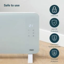 Princess 2000W Smart Glass Panel Heater -Modern Rugs Home 30789712 alt02