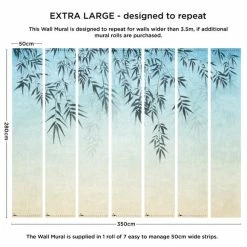 Dunelm Ombre Leaf Mural 9 Dunelm Ombre Leaf Mural -Modern Rugs Home 30790393 alt04