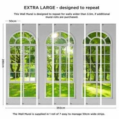 Dunelm Arch Windows White Mural 7 Dunelm Arch Windows White Mural -Modern Rugs Home 30790684 alt04