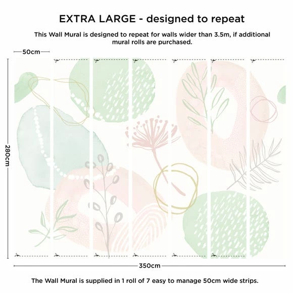 Dunelm Abstract Pattern Mural 5 Dunelm Abstract Pattern Mural - Image 3