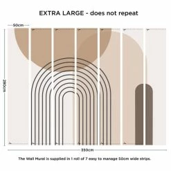 Dunelm Boho Geo Natural Mural 9 Dunelm Boho Geo Natural Mural -Modern Rugs Home 30790690 alt04