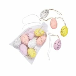 Dunelm Pack Of 12 Natural Speckled Hanging Eggs Decoration 7 Dunelm Pack Of 12 Natural Speckled Hanging Eggs Decoration -Modern Rugs Home 30790998 alt02