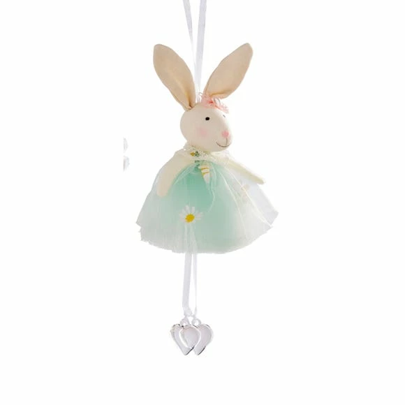 Dunelm Easter Bunny Green Hanging Decoration 3 Dunelm Easter Bunny Green Hanging Decoration - Image 2