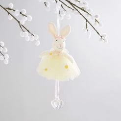 Dunelm Easter Bunny Yellow Hanging Decoration