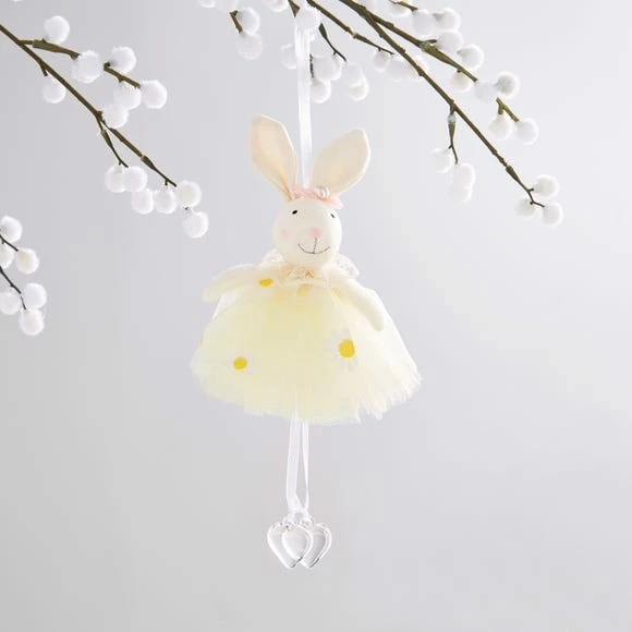 Dunelm Easter Bunny Yellow Hanging Decoration 3 Dunelm Easter Bunny Yellow Hanging Decoration