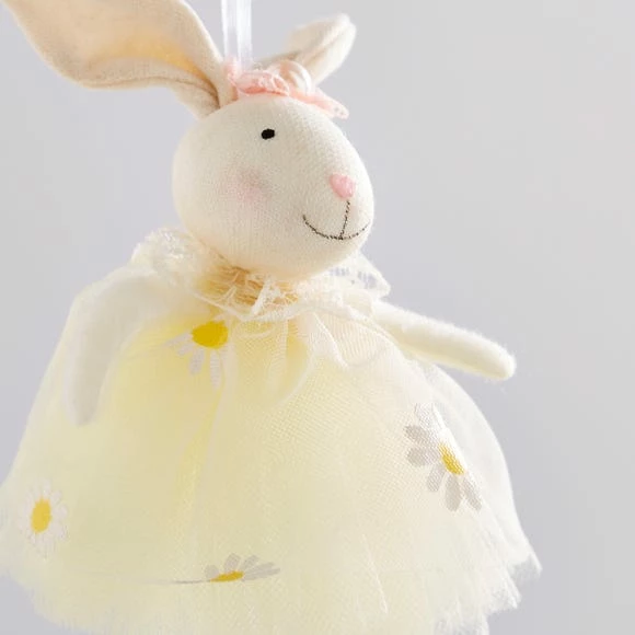 Dunelm Easter Bunny Yellow Hanging Decoration 4 Dunelm Easter Bunny Yellow Hanging Decoration - Image 2