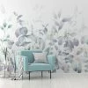 Dunelm Watercolour Leaves Mural 2 Dunelm Watercolour Leaves Mural -Modern Rugs Home 30792496