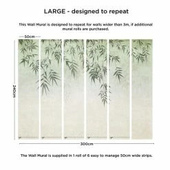 Dunelm Ombre Leaf Mural -Modern Rugs Home 30792513 alt03