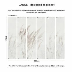 Dunelm Pampas Grass Mural 10 Dunelm Pampas Grass Mural -Modern Rugs Home 30792516 alt03