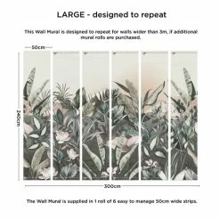 Dunelm Vintage Jungle Mural 10 Dunelm Vintage Jungle Mural -Modern Rugs Home 30792517 alt03
