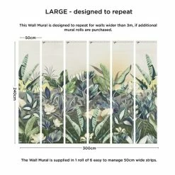 Dunelm Vintage Jungle Mural 10 Dunelm Vintage Jungle Mural -Modern Rugs Home 30792518 alt03