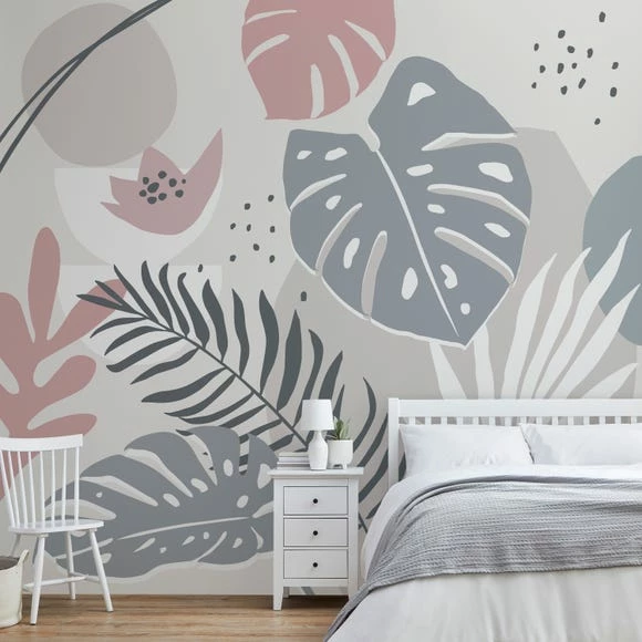 Dunelm Tropical Abstract Mural 3 Dunelm Tropical Abstract Mural
