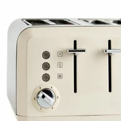 Dunelm Spectrum Cream 4 Slice Toaster 8 Dunelm Spectrum Cream 4 Slice Toaster -Modern Rugs Home 30794953 alt02