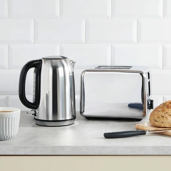 Dunelm Stainless Steel Kettle And Toast Set 3 Dunelm Stainless Steel Kettle And Toast Set
