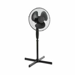 Dunelm 16inch Black Pedestal Fan -Modern Rugs Home 30795407 alt03