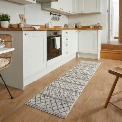 Dunelm PractiRug Sadie Washable Patterned Runner