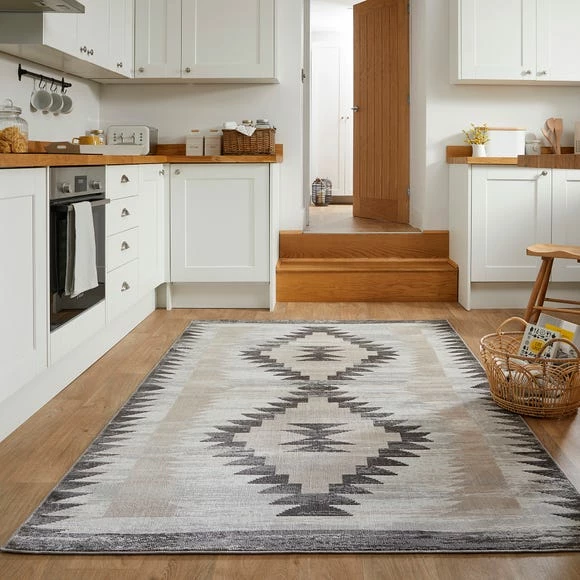 Dunelm PractiRug Millie Washable Aztec Rug 3 Dunelm PractiRug Millie Washable Aztec Rug