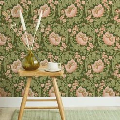 Dunelm Arts Crafts Floral Multi Wallpaper 9 Dunelm Arts Crafts Floral Multi Wallpaper -Modern Rugs Home 30796946 alt02
