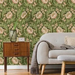Dunelm Arts Crafts Floral Multi Wallpaper 10 Dunelm Arts Crafts Floral Multi Wallpaper -Modern Rugs Home 30796946 alt03