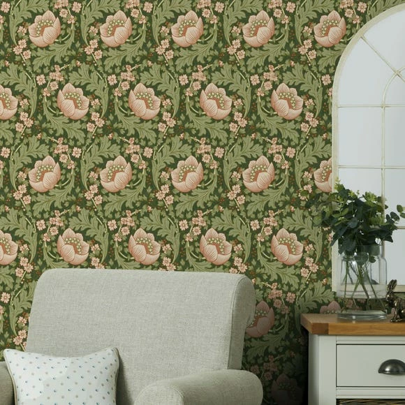 Dunelm Arts Crafts Floral Multi Wallpaper 7 Dunelm Arts Crafts Floral Multi Wallpaper - Image 5