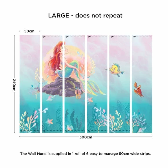 Disney The Little Mermaid Large Mural 4 Disney The Little Mermaid Large Mural - Image 2