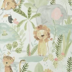 Dunelm Jungle Friends Wallpaper 8 Dunelm Jungle Friends Wallpaper -Modern Rugs Home 30796972 alt02