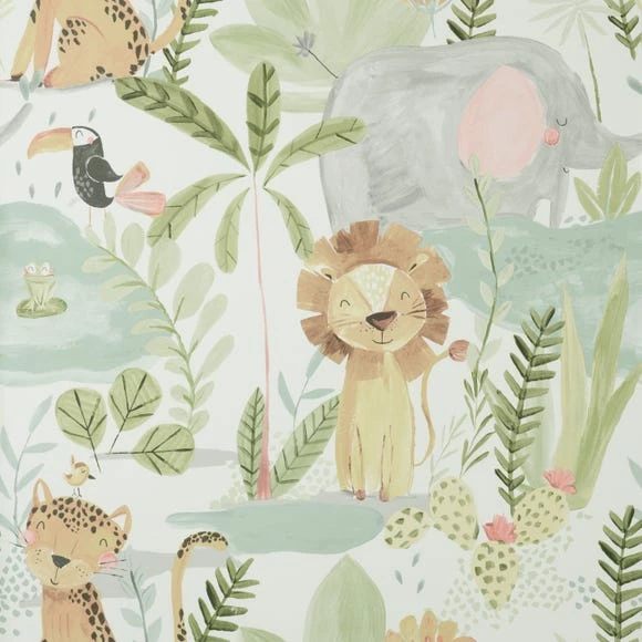 Dunelm Jungle Friends Wallpaper 5 Dunelm Jungle Friends Wallpaper - Image 3