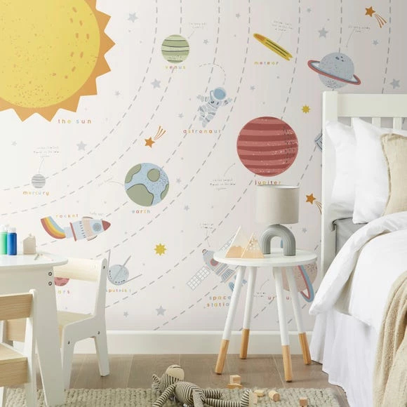 Dunelm Outer Space Scandi Large Mural 3 Dunelm Outer Space Scandi Large Mural