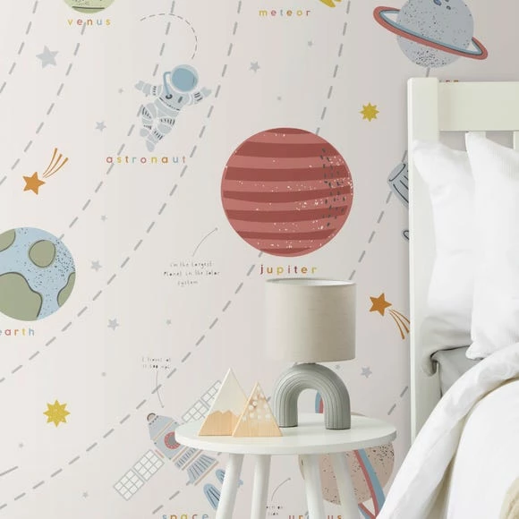 Dunelm Outer Space Scandi Large Mural 6 Dunelm Outer Space Scandi Large Mural - Image 4
