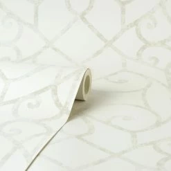 Dunelm Delicate Trellis Wallpaper 7 Dunelm Delicate Trellis Wallpaper -Modern Rugs Home 30800677 alt02