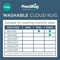 Dunelm Cloud Washable Shaggy Rug -Modern Rugs Home 30803216 alt06