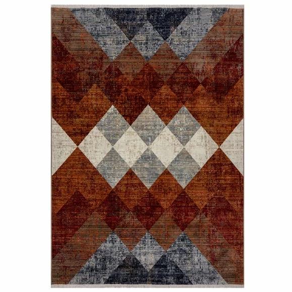 Dunelm Cooper Geo Rug 4 Dunelm Cooper Geo Rug - Image 2
