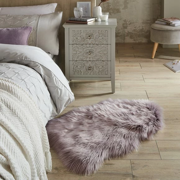 Dunelm Tipped Faux Fur Pelt Rug 3 Dunelm Tipped Faux Fur Pelt Rug