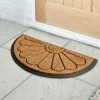 Dunelm Scroll Half Moon Rubber And Coir Doormat 2 Dunelm Scroll Half Moon Rubber And Coir Doormat -Modern Rugs Home 30814142
