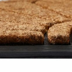 Dunelm Scroll Half Moon Rubber And Coir Doormat -Modern Rugs Home 30814142 alt02