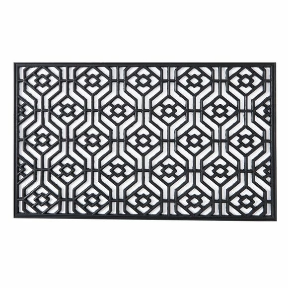 Dunelm Geo Rubber Doormat 4 Dunelm Geo Rubber Doormat - Image 2