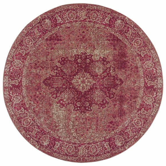 Dunelm Mila Traditional Circle Rug 4 Dunelm Mila Traditional Circle Rug - Image 2